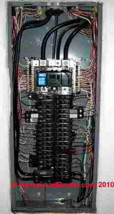 Water flowing over main circuit breaker (C) 2010 HankeyandBrown.com