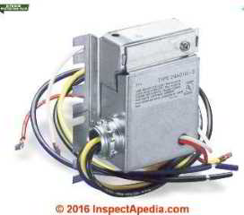 Electric heat relay switch (C) INspectApedia.com