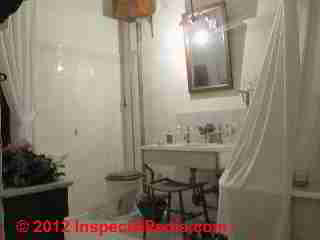 Bathroom lighting in a historic home (C) D Friedman