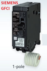 Siemens GFCI circuit breaker - at InspectApedia.com