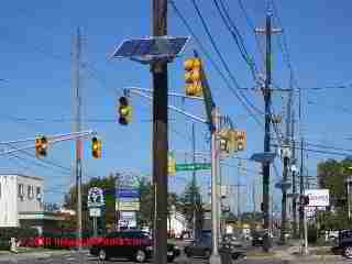 Photovoltaic panels on utility poles, Haddonfield NJ (C) Daniel Friedman
