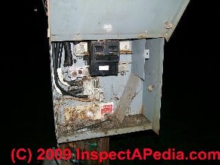 Zinsco main breaker failure (C) J Simmons D Friedman