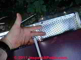 Stainless steel roof screen (C) D Friedman