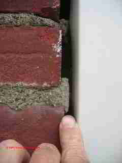 Very loose brick veneer wall (C) Daniel Friedman