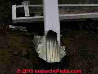 Gutter and Downspout Details (C) Carson Dunlop Assoc