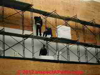 EIFS barrier wall construction Bard College (C) Daniel Friedman