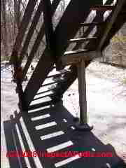 support added to exterior deck stairs (C) Daniel Friedman
