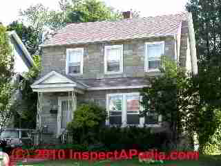 Sketch of basic architectural house styles with common period dates