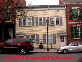 Sketch of basic architectural house styles with common period dates
