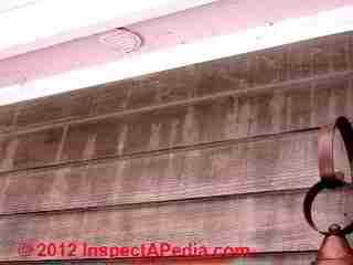 Ice dam leak stains (C) D Friedman