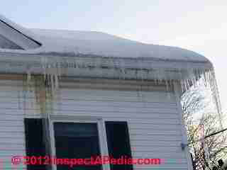 Ice dam leaks (C) D Friedman