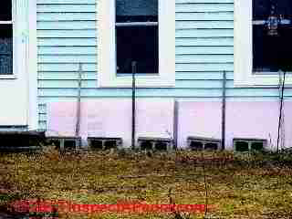 Foundation insulation, above ground, Maine (C) Daniel Friedman