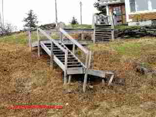 Amateur exterior stair & deck construction (C) D Friedman