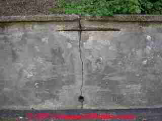 Wooden landscape tie retaining wall (C) D Friedman