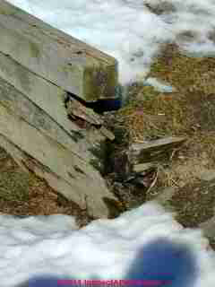 Wooden landscape tie retaining wall (C) D Friedman