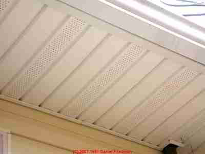 Soffit vent strip intake (C) Daniel Friedman