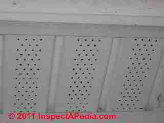 Perforated soffit vents (C) D Friedman