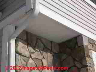 Stone veneer wall over wood frame - hidden leaks (C) D Friedman