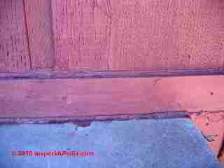 Silicone sealant on horizontal trim (C) Daniel Friedman