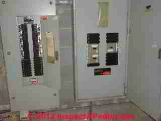 Commercial Federal Pacific Electric panel installation (C) InspectAPedia Steve Smallman