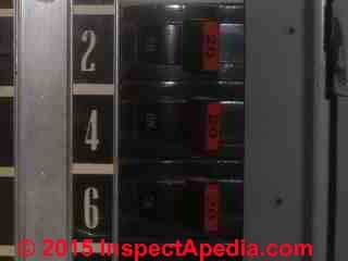 EMI branded FPE Stab Lok electrical panel, (C) InspectApedia.com John Mika