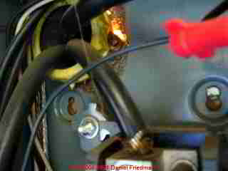 FPE electrical panel fire in progress (C) InspectApedia.com 