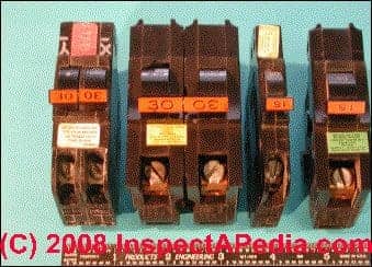 Fig. 1 - half and full-width FPE-Stab-Lok Circuit Breakers
