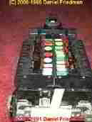 Federal Pacific Electric Stab Lok FPE breaker panel after testing