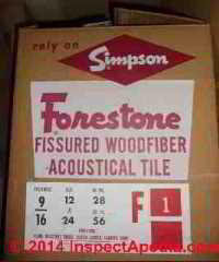 Simpson Forestone Acoustic Ceiling Tile Information (C) M - IAP