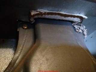 Asbestos in gas furnace may be in the air path (C ) InspectApedia.com C George
