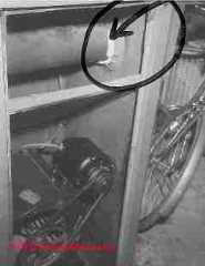 Asbestos in furnace blower compartment (C) D Friedman