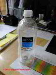 Plastic water bottle using PETE (C) Daniel Friedman