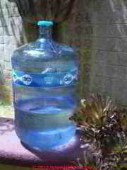 Plastic drinking water bottle, Ciel (C) Daniel Friedman