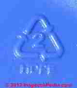 2 - HDPE plastic symbol 1 (C) Daniel Friedman
