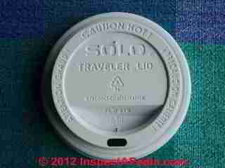 Polystyrene coffee cup lid (C) Daniel Friedman