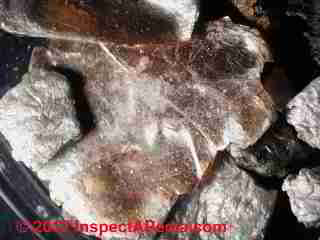 Vermiculite insulation mica like flakes (C) Daniel Friedman