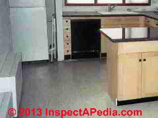 Vinyl asbestos tile kitchen floor (C) Daniel Friedman