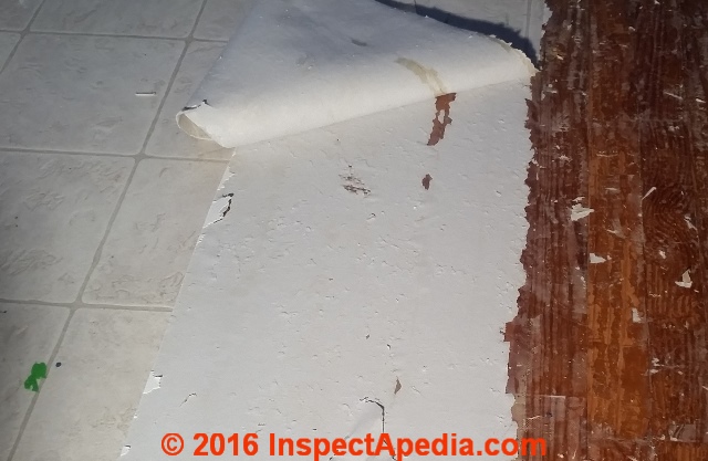 Identify Types of Resilient or Sheet Flooring that Contain Asbestos
