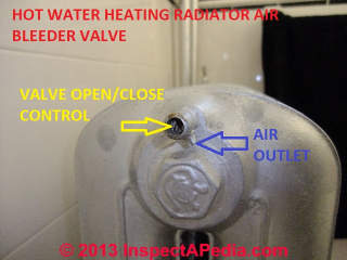 Radiator air bleeder valve (C) D Friedman