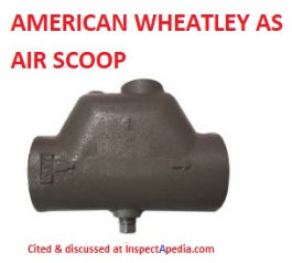 American Wheatley Air Scoops & Air Purgers cited & discussed at InspectApedia.com