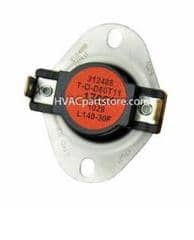 Coleman Intertherm electric furnace limit switch snap switch control at InspectApedial.com and at hvacpartsstorecom and other vendors