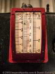 Oil burner draft gauges (C) InspectApedia.com & Dustin Cohen
