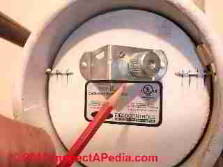 Photograph of a draft regulator