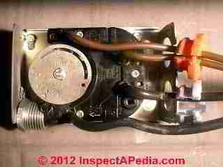 Fan limit switch, partly disassembled (C) D FReidman Roy