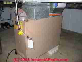 Warm air furnace, downflow (C) Daniel Friedman