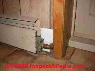 Missing baseboard end cover (C) D Friedman