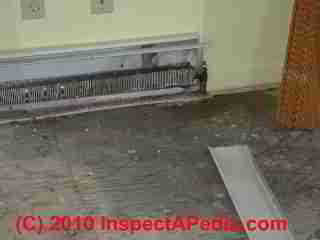 Missing baseboard end cover (C) D Friedman