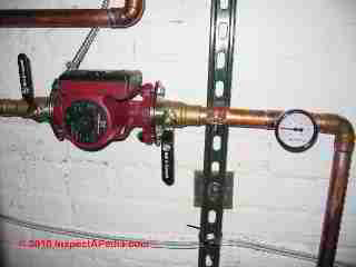 Radiant heat floor tempearture gauge (C) D Friedman