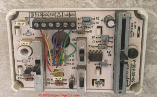Honeywell DuoTherm thermostat in motorhome (C) InspectApedia.com Vicki