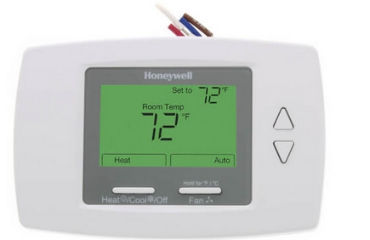 Honeywell TB6575A Line Voltage thermostat for fan coil heating & cooling systems discussed at InspectApedia.com